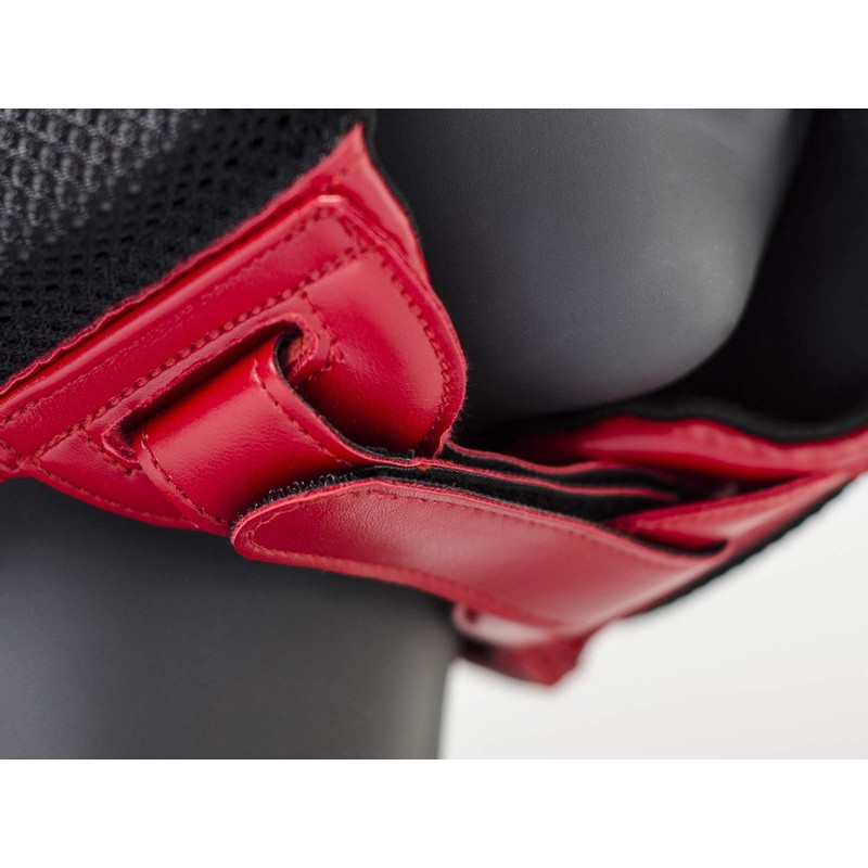 Paffen Sport STAR MESH Sparring headguard; black/red; Size: M/L