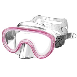 SEAC Marina SLT, Maschera da Snorkeling in polimero Senza ftalati per Bambini, Rosa