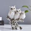 Owl Figurines,Cute Owl Statue,Small Decor Items,Sculpture Ornament for Home Office