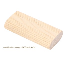 50 Pcs Domino Tenon 10x50mm Loose Tenons Flat Wood Dowel Solid Beech Wood Tenon Insertion Block for Woodworking Furniture Splicing Cabinet Making Frame Engineering