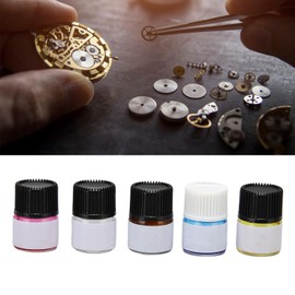 Ejoyous Watch Oil, 5PCS Watch Synthetic Lubricating Oil Kit Pocket Mobius Watch Oil Watch Repair Maintaining Tool for Watchmaker