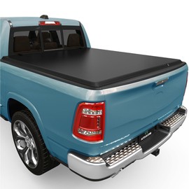 AUTOSAVER88 Soft Roll Up Truck Bed Tonneau Cover Compatible with 2002-2023 Dodge Ram 1500, 2003-2024 Dodge Ram 2500 3500 8ft Bed w/o Ram Box
