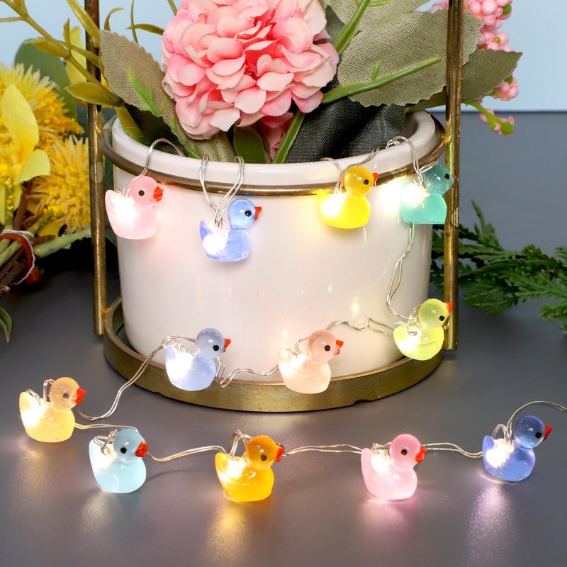 Tiny Duck String Lights Battery/USB Powered - 10ft 40 Lights