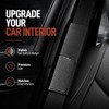 2 PCS Carbon Fiber & Faux Leather Car Seat Belt