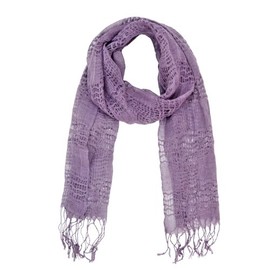 Mia Solid Mesh with Trim Scarf