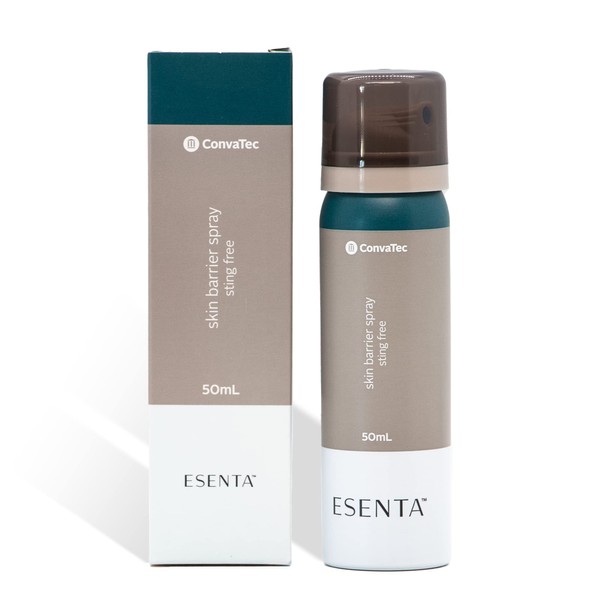 ConvaTec ESENTA Skin Barrier for Protection Around Stomas and Wounds, Silicone Based, Sting and Alcohol Free, 50 mL Spray Bottle (Pack of 1)