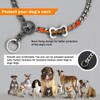 Collar Perros Cadena Consistente,Ajustable y Duradero Collar de Perro Sólido.Acero
