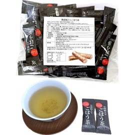 Yajimaen Burdock Tea Collagen Peptide Blended Burdock Tea with Black Peptide 0.07 oz (2 g) / 1 Package (Set of 50)