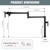 Brass Folding Pot Filler - Deck Mount Faucet for Kitchen