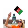 25 Packs Small Afghan Flags on Handheld Stick，Miniature Afghanistan Flag