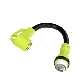 50 Amp Twist Lock Adapter with Grip Handle, NEMA SS2-50P Male to 14-50R Female Adapter, Heavy Duty RV Power Cord Adapter, 50 Amp Adapter for Generator Dryer Welder EV STW 6/3+8/1 AWG(1.5FT 125/250V)