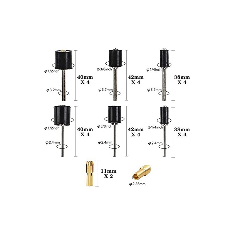 Xsdjasd 458pcs Sanding Drum Kit, 432 Pcs Drum Grinding Tool