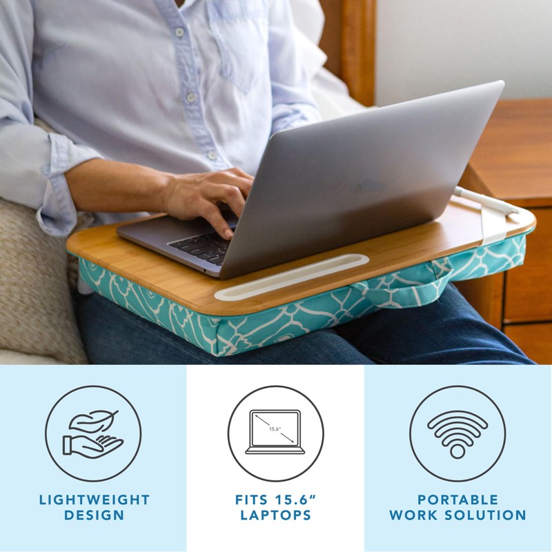LAPGEAR Designer Lap Desk with Phone Holder and Device Ledge