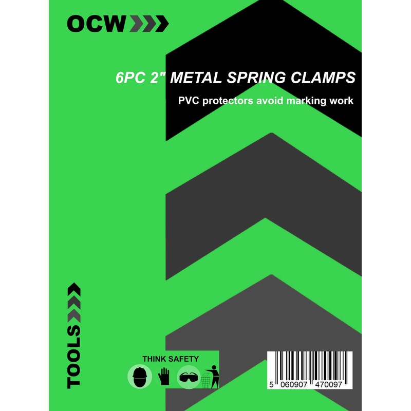 OCW 2 inch Metal Clamps, Set of 6