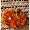 Crystal Art Beadwork kit for Creating Brooch BP-242C Pumpkin