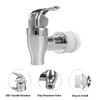 Replacement Spigot for Beverage Dispenser，Silver Push Style Spigot for Beverage