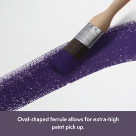 Axus Decor Silk Touch Paint Brush (Mink Series) for All Paints & Varnishes, Ceilings & Woodwork Edges, Smooth, Slightly Oval-Shaped Brush, Beech Wood Handles, Anti-Rust Stainless Steel - 1.5" / 38mm
