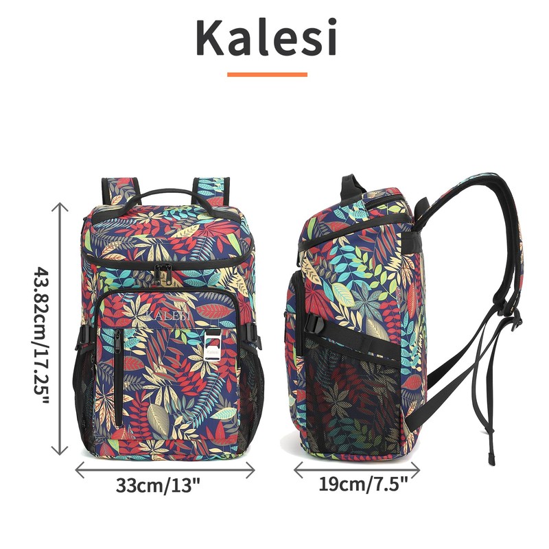 Kalesi Cooler Backpack 36 Cans Lightweight Insulated Cooler Leak-Proof Travel