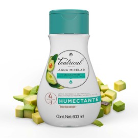 TEATRICAL Agua Micelar con Células Madre de Aguacate, Elimina impurezas, desmaquilla, manteniene la humectación y suavidad de la piel, Botella con 600ml