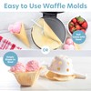 Waffle Cone and Bowl Maker for Homemade Ice Cream Cones-