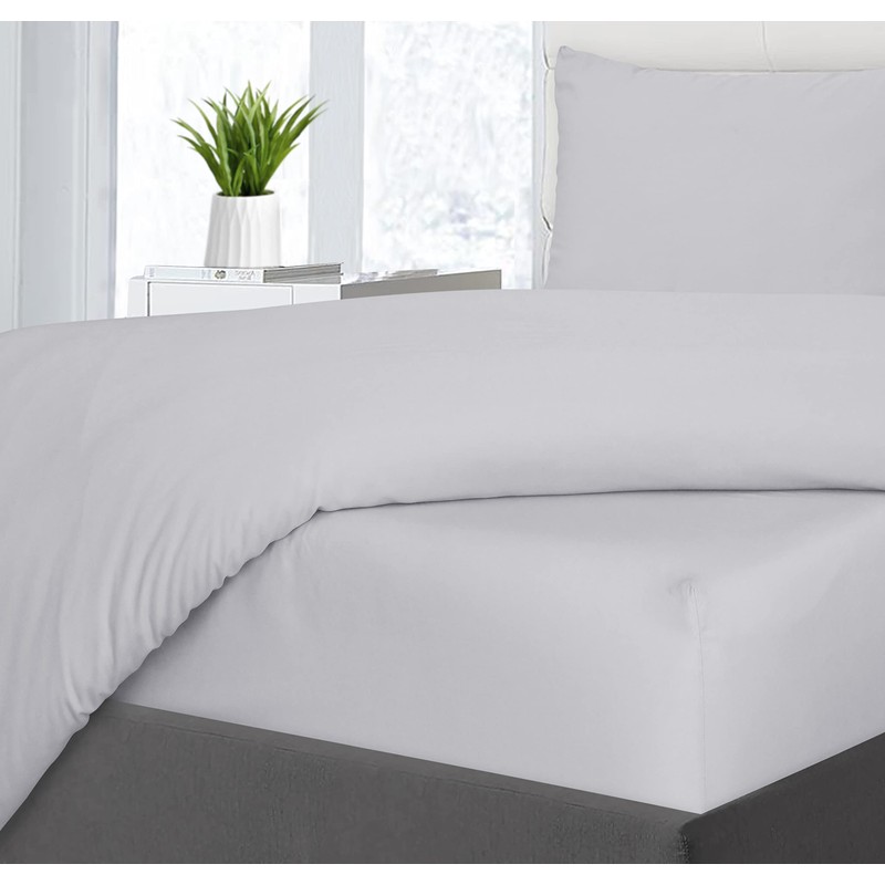 Sleepdown Plain Bamboo Fitted Sheet Soft Warm Cosy & Breathable