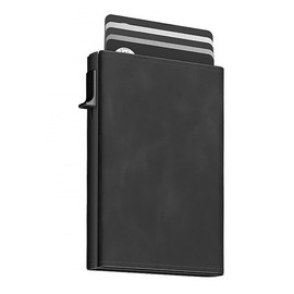 Auliuse Pop Up Slim Men Wallet Tri Fold Men Purse Minimalist Wallet with ID Window Small Leather Purse for Male with 13 Card Capacity Banknote Compartment RFID Blocking