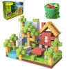 FUXHBFB Magnetic Blocks Build Mine 100PCS - Magnet World Edition