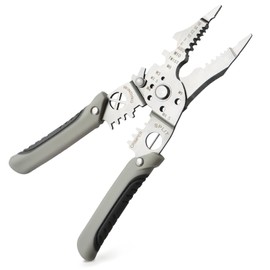 Wire Stripper Tool, Multi-function, 9-in-1 Wire Cutter Wire Crimper, Adjustable AWG 6-16 Wire Stripping Tool, Comfortable Grip and Refined Craftsmanship (Wirewhite9)