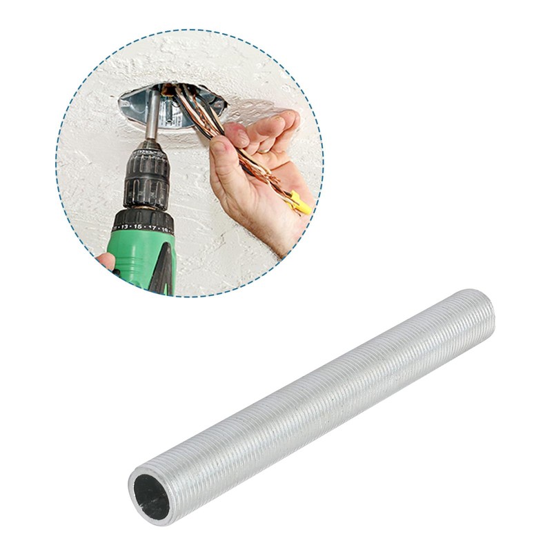 QUARKZMAN Lamp Pipe Nipple M12 Thread x 2 Hardware All