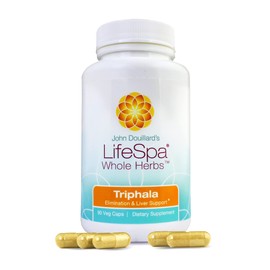 LifeSpa Whole Herbs Triphala Capsules | Colon Cleanser | Digestive Cleanse | Supports Healthy Digestion | for Relief of Constipation | 90 Capsules 500mg