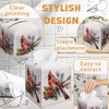 Christmas Tissue Box Holder, Christmas Cardinal Leather Tissue Box Cover
