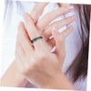 BESPORTBLE 4Pcs Rotatable Fidget Rings Stress Relieving Titanium Steel Jewelry