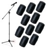 10 PCS Microphone Guitar Stand Foot Protector Rubber Stand Cap