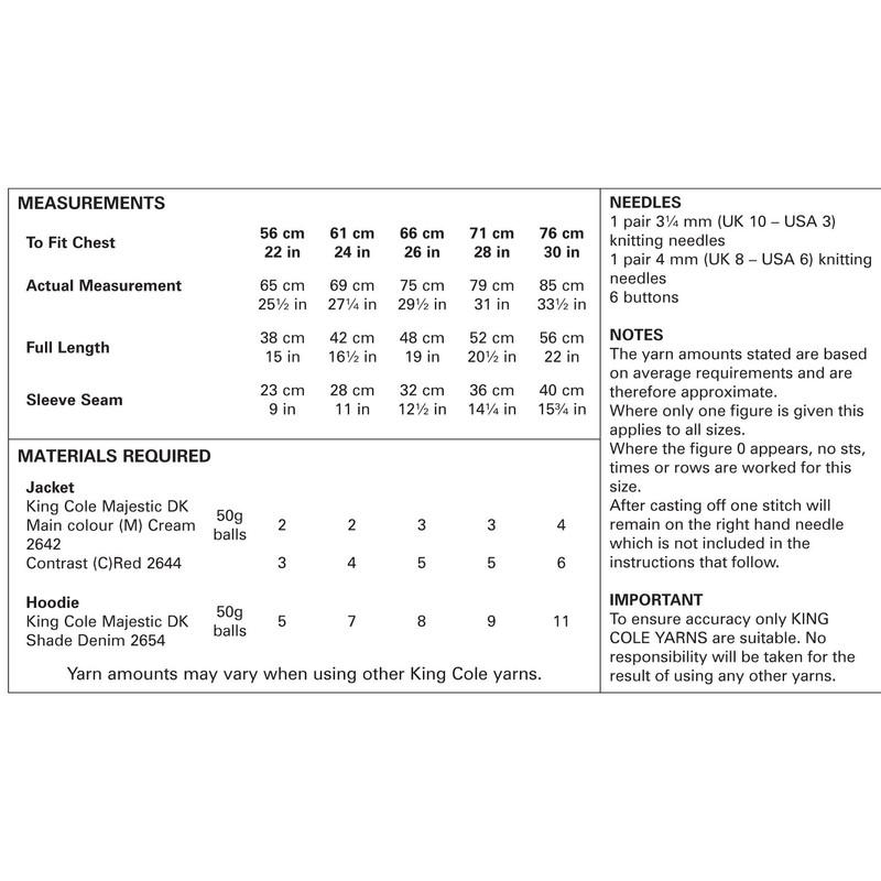 King Cole Boys Double Knitting Pattern Childrens Raglan Sleeve Jacket