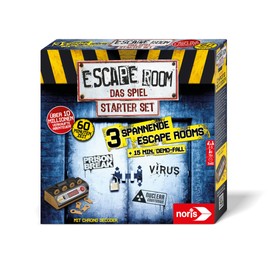 Noris 606102034 Escape Room Starter Set - Families and Board Game for Adults, Includes 3 Cases, Turorial and Chrono Decoder, from 16 Years