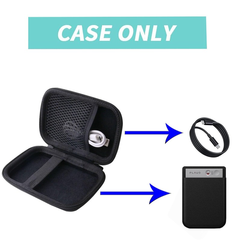 WERJIA Storage Case Compatible PLAUD NOTE AI Voice Recorder GPT-4o