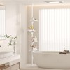 shuang qing 4-Tier Corner Shower Caddy Tension Pole Organizer -