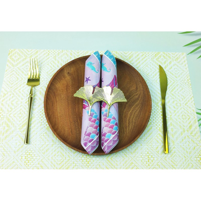 Mermaid Birthday Paper Napkins, 48Pcs, 6.5in