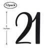 Black Glitter 21st Birthday Centerpiece Sticks, 12-Pack Number 21 Table