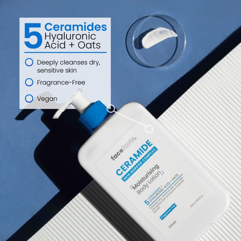 Face Facts Ceramide Moisturising Body Lotion | Hydrates + Softens