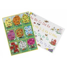 Jolly Phonics Alternative Spelling & Alphabet Posters: in Precursive Letters (British English edition)