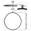12" Inch Galvanized Pipe Hanger with Rubber - Conduit Mounting
