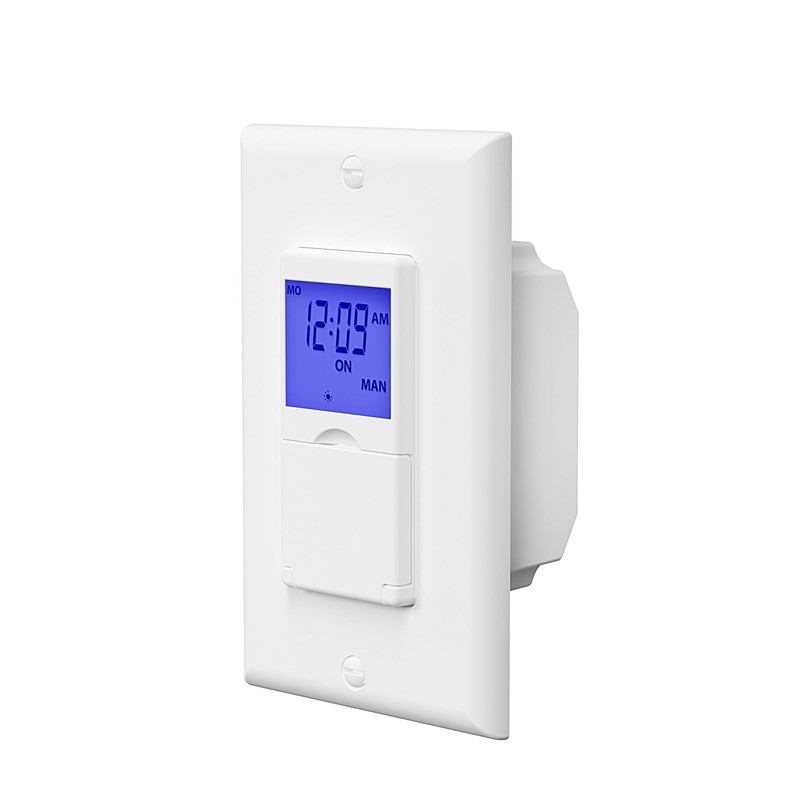 BN-LINK 7 Day Programmable in-Wall Timer Switch for Lights, Fans