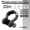 AUTMATCH D Ring Shackle 3/4" Shackles (2 Pack) 41,887Ibs Break