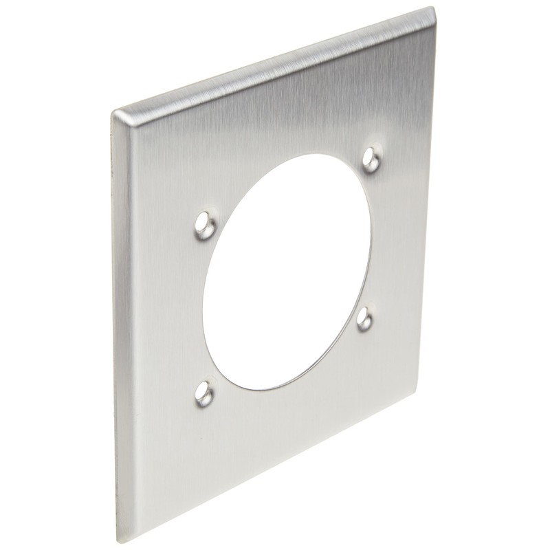 Leviton 2-Gang Power Receptacle Wallplate, Flush Mount, Standard Size, Device