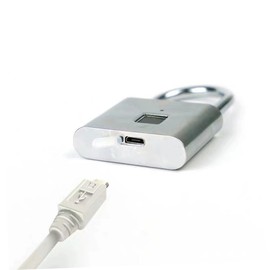 jojofuny Professional Fingerprint Padlock Keyless Smart Miniature Lock for House Door Suitcase Backpack Bike Office Fast Unlock Easy to Carry