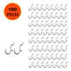 i-FKM 100PCS Metal Pegboard J Hook Accessories Peg Board Wall