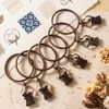 24 Pack Curtain Rings with Clips, 55mm (2.2") Inner Diameter