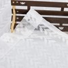 TOPICK Half-Curtains, White, Lace, Transparent Curtains, Bistro Curtains, Kitchen, Warp-Knitted,