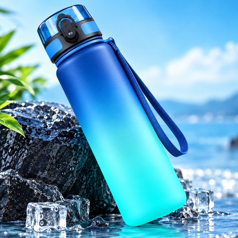 Gradient Water Bottle for Gym & Outdoor Use – BPA-Free